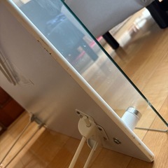 折りたたみ2段ガラスローテーブルの画像