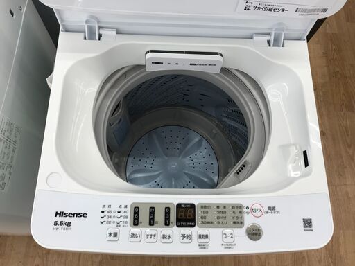 ★リユースのサカイ春日部店★KJ10840 Hisense 洗濯機 HW-T55H 5.5kg 24年製 動作確認／クリーニング済み