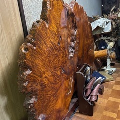 最高級 天然木 一枚板 衝立 しっかりした重厚感があるUsed・美品の画像