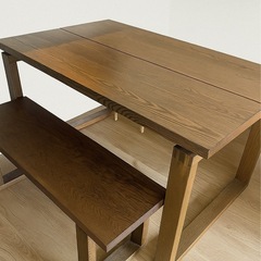 【取引予定有】IKEA ダイニングテーブル　ベンチセットの画像
