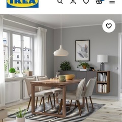 【取引予定有】IKEA ダイニングテーブル　ベンチセット