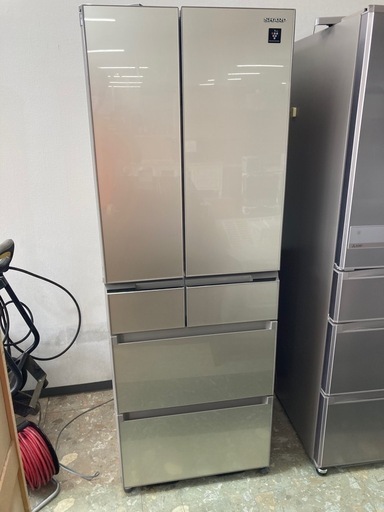 シャープ製6ドア冷蔵庫 SJ-GP46D-N リサイクルショップ宮崎屋　住吉店25.7.13