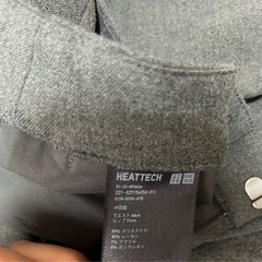 未使用品　UNIQLO ヒートテック　スマートパンツ　ダークグレー　sサイズ？の画像