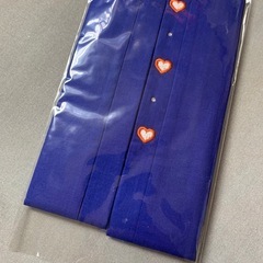 新品　浴衣用重ね衿  濃い青　1点の画像
