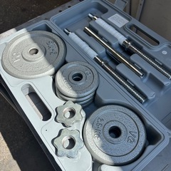 トレーニング機器 可変式ダンベル バーベル ベンチ ウエイト レベルボール 一式の画像