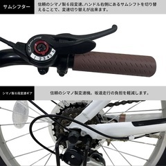 折りたたみ自転車 20インチ ベージュの画像