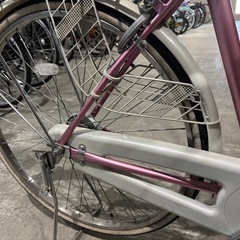 札幌厚別区引き渡し可能な方！26インチピンク色自転車の画像
