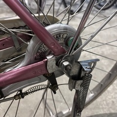 札幌厚別区引き渡し可能な方！26インチピンク色自転車の画像
