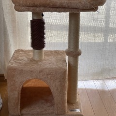 キャットタワー 蹴りぐるみ付き　ほぼ未使用