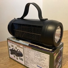BluetoothスピーカーFMラジオ【未使用品】ソーラー＆USB充電の画像