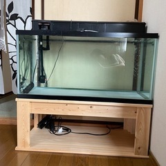 オーダーメイド水槽台付き９０×４５×４５ガラス水槽セットの画像