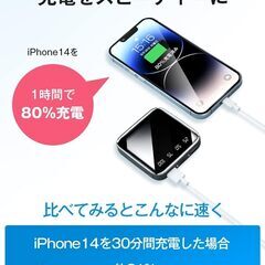 モバイルバッテリー 小型 20000mAh 【業界新設計 & 大容量 超軽量199g】 小型モバイルバッテリー 携帯充電器 急速充電 携帯バッテリー 2USBポート 持ち運び便利 LEDライト付き 2台同時充電 機内持ち込み可 アウトドア/防災/出張/の画像