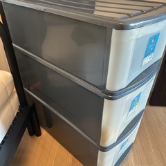 Iris アイリス　衣装ケース　引出式 3個セット の画像