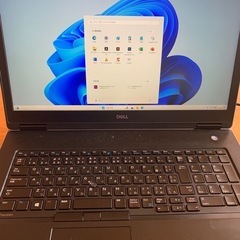 レア断捨離価格!Dell precision Dell precision 7730改　i7 8750HM AMD Wx4150 GPU搭載！FHV メモリー32G　新品SSD256G＋HDD500G！win11pro64の画像