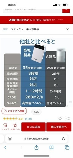 invitop空気清浄機 最大35畳対応