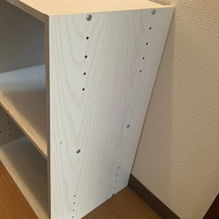 カラーボックス2段 ホワイトの画像