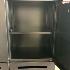 ★美品★ニトリ パーソナルロッカー 6人用 ダイヤル錠 棚板可動式 A4ファイル収納可能 TSPL-06 BK/WN【マジカルスケッチ】の画像