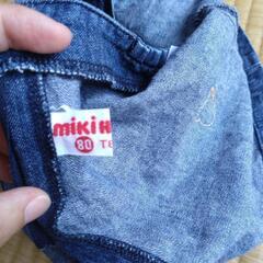 ミキハウスmikihouse　サイズ80　薄手デニムスカート　　の画像