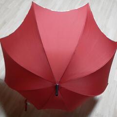 新品未使用　傘　赤色　60㎝　手さし傘の画像