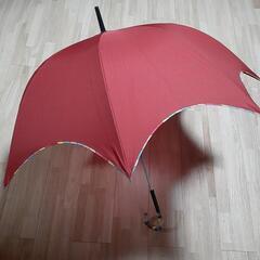 新品未使用　傘　赤色　60㎝　手さし傘の画像