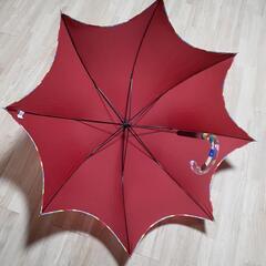 新品未使用　傘　赤色　60㎝　手さし傘の画像