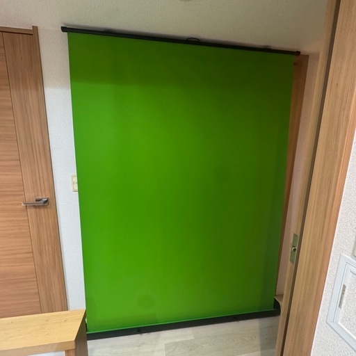 グリーンバック　グリーンスクリーン　緑　クロマキー　自立型　撮影用　折りたたみ可能