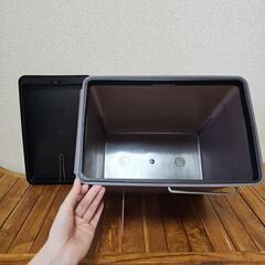 【取引中】Like-it スチールハンドル　プッシュフタ付きゴミ箱　17Lの画像