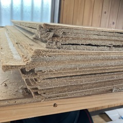 建築資材中古品☆床養生板33枚+半端もの19枚☆床養生繊維板☆建築工事☆DIY☆床用養生☆中古品☆全部まとめての画像