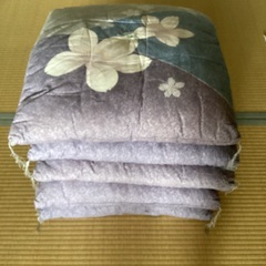 美品 来客用 座布団 カバーあり 5枚セットの画像