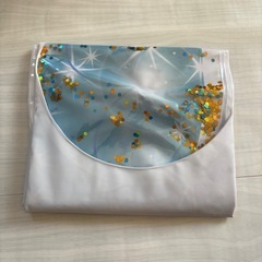 浮き輪 60cm 子供用 星空 ビニール 夏 プール 海 ブルー キラキラの画像
