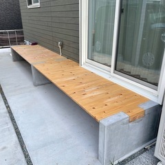 ベンチ 軒先　縁台 5m程度の画像