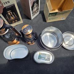 キャンプ用品ランタン半合の画像