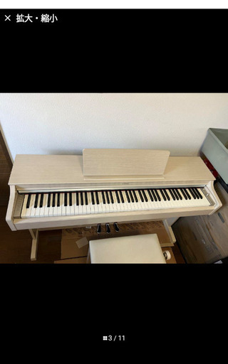 【美品】YAMAHA 電子ピアノ YDP-163WA【無料配送可能】 グランドピアノの音とタッチにこだわったベーシックモデル