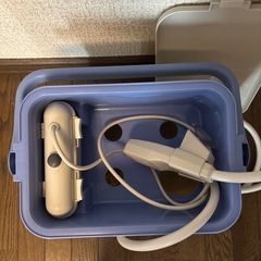 ポータブルシャワー　電池式　ポンプ式　アウトドア　災害時の備えにもの画像