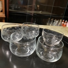 和風切子　冷茶グラス　5客　の画像