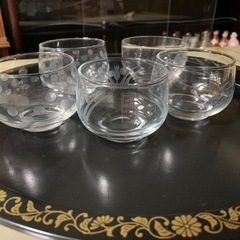 和風切子　冷茶グラス　5客　の画像