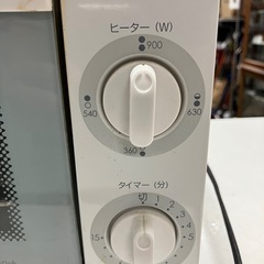 O 2507-363 ニトリ MG08BLQ オーブントースター 2017年製 通電確認済み キズ汚れ有りの画像