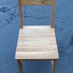 ①ベガコーポレーション メットノアチェア ダイニングチェア 幅38×奥50×高80cm 食卓 椅子 家具 オーク材 札幌市 中央区 南12条の画像
