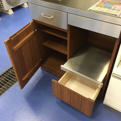 ★リユースのサカイ横浜南店★YM1116 unico レンジボード ブラウン W80×D46×H180 クリーニング済みの画像
