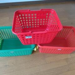 カゴ　片付け　玩具入れ　3点の画像
