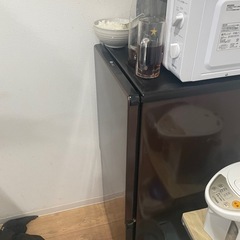 冷蔵庫、電子レンジ、洗濯機、ベッドの画像