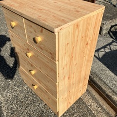 収納家具　収納棚　タンス　インテリア　家具　4段　四段　衣類収納【横59.7奥44.5高92】の画像
