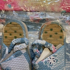 子供浴衣　水色　100サイズ　未使用品訳ありの画像