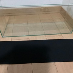 GEX 水槽　蓋付き　マット付き　60✖️20✖️25 ガラス水槽　グラステリアの画像