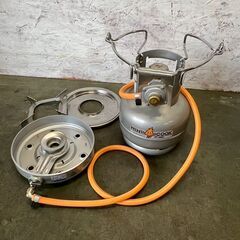 【未使用】中国工業 MINI COOK ミニクックST2000 LPガス 動作確認済 調理器具 厨房 厨房機器 店舗用品 ボンベ付コンロ 保管品 ① Y1846YGの画像