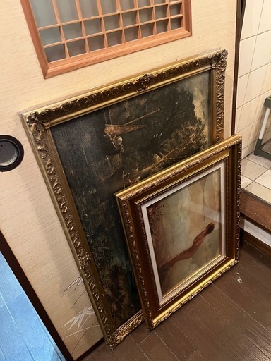 アンティーク調の絵画3点セット
