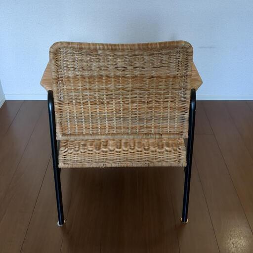 【美品】IKEA ULRIKSBERG ウルリクスベリ パーソナルチェア ULRIKSBERG ウルリクスベリ パーソナルチェア, 籐, チャコール