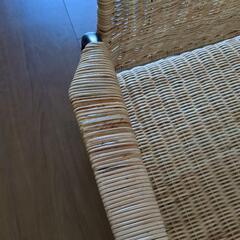IKEA ULRIKSBERG ウルリクスベリ 藤製パーソナルチェアの画像