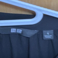 UNIQLO 黒　ワンピース　無地　Sサイズ　中古の画像