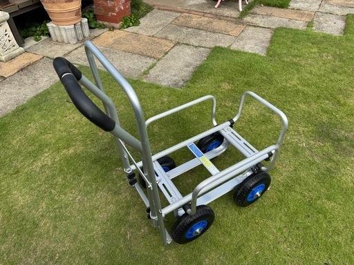 新品台車シンセイ 伸縮ハウスカー ブレーキ付き TC1408AL-B